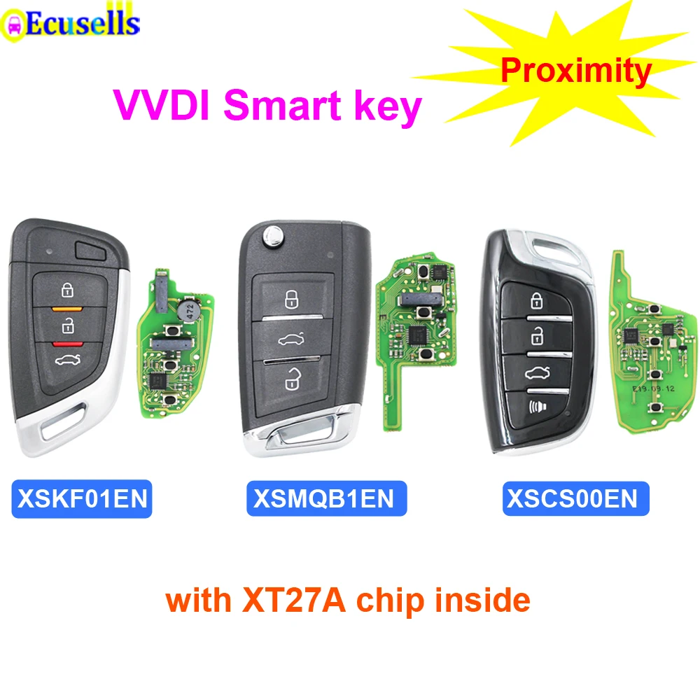 Универсальный дистанционный смарт-ключ XHORSE VVDI2 / VVDI XSKF01EN XSMQB1EN XSCS00EN с функцией