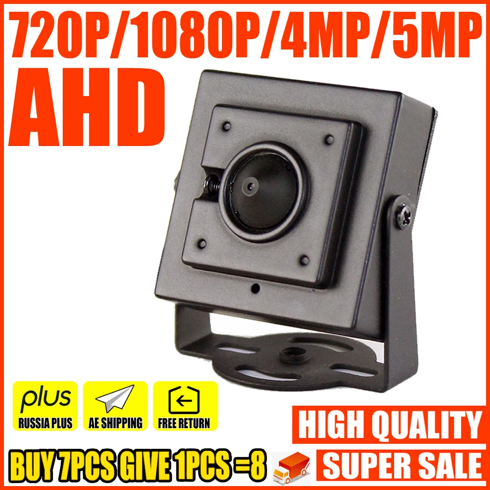 3000TVL HD CCTV AHD MINI Camera 5MP 4MP 2.0MP 1080P SONY-IMX326 3.7mm Cone Lens ALL FULL Digital Super Micro video Have bracket
