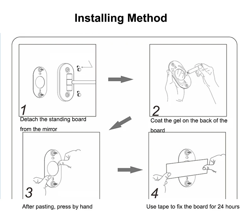 8 inch Wall Mounted Led Makeup Mirror 10X Magnifying Touch Bright Adjustable Bathroom Wall Mirrors Double Sided Vanity Mirror 09