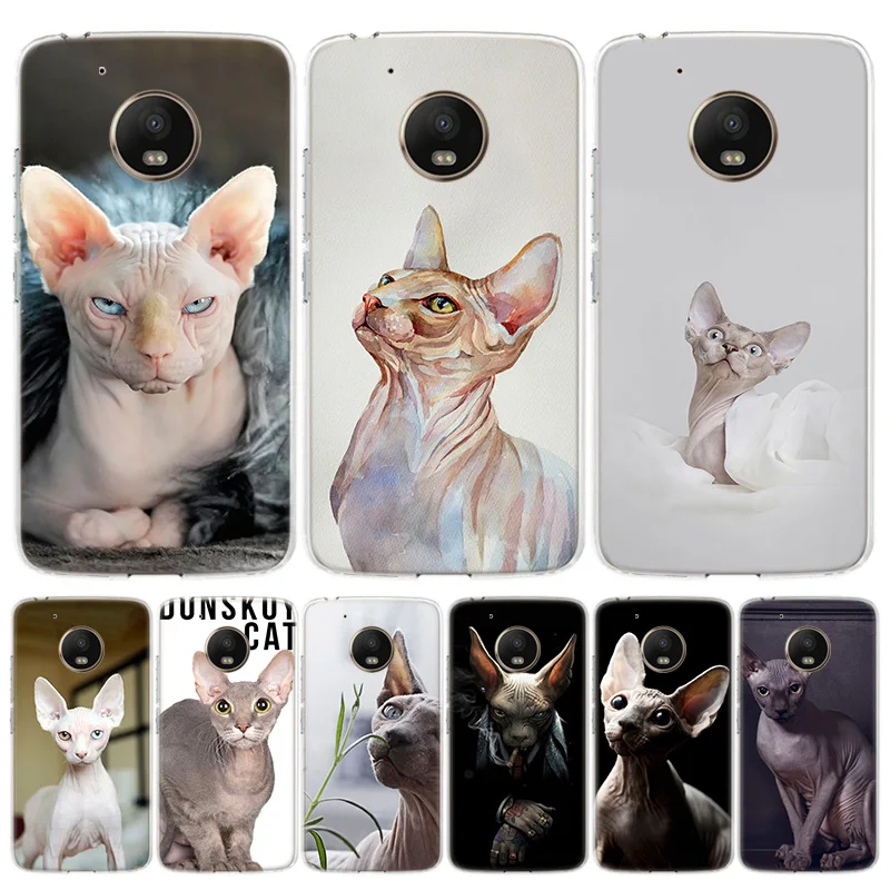 Чехол Sphynx Cat для телефона Motorola Moto G9 G8 G7 G6 G5S E6 E5 Plus Play Power EU One Action Macro Print Cover Coque |