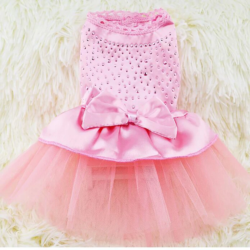 Pet Dog Formal Dress Little Medium Dog Cat Spring Summer Clothes Dogs Cats Puppy Kitten Skirts Pets Clothing Pets Supply Product