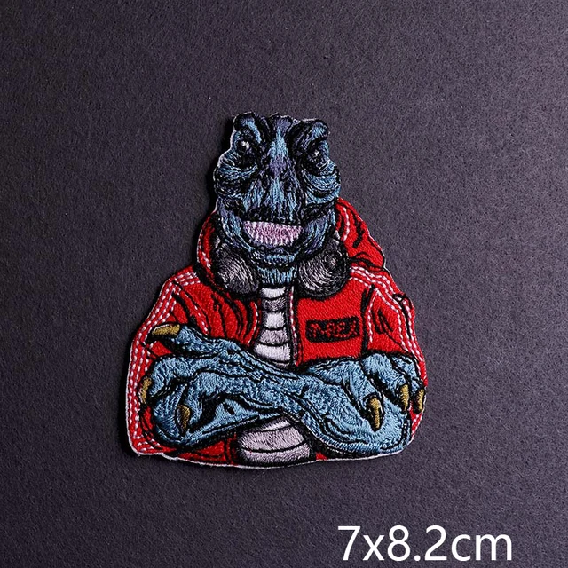 Hip-hop Rock/Music Patch Iron On Patches For Clothing Thermoadhesive Patches On Clothes Embroidery Patch Punk Joker Stickers PE6158CT