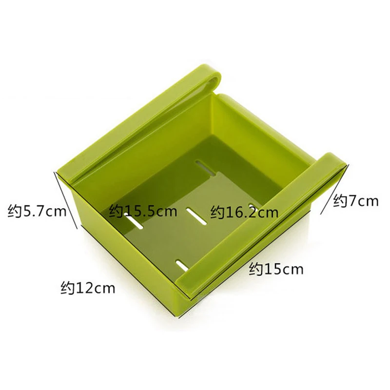 4 Colors Durable Slide Kitchen Fridge Freezer Space Saver Organizer Storage Rack Shelf Holder Drawer 4 Colors Durable Slide Kitchen Fridge Freezer Space Saver Organizer Storage Rack Shelf Holder Drawer