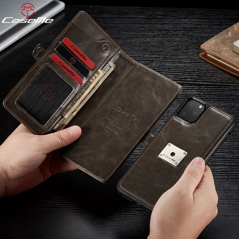 

Original Caseme Wallet Case for iPhone 11 Pro 5.8'' Flip Leather Case for iPhone 11 Pro Max Pocket Phone Case for iPhone 11 Case