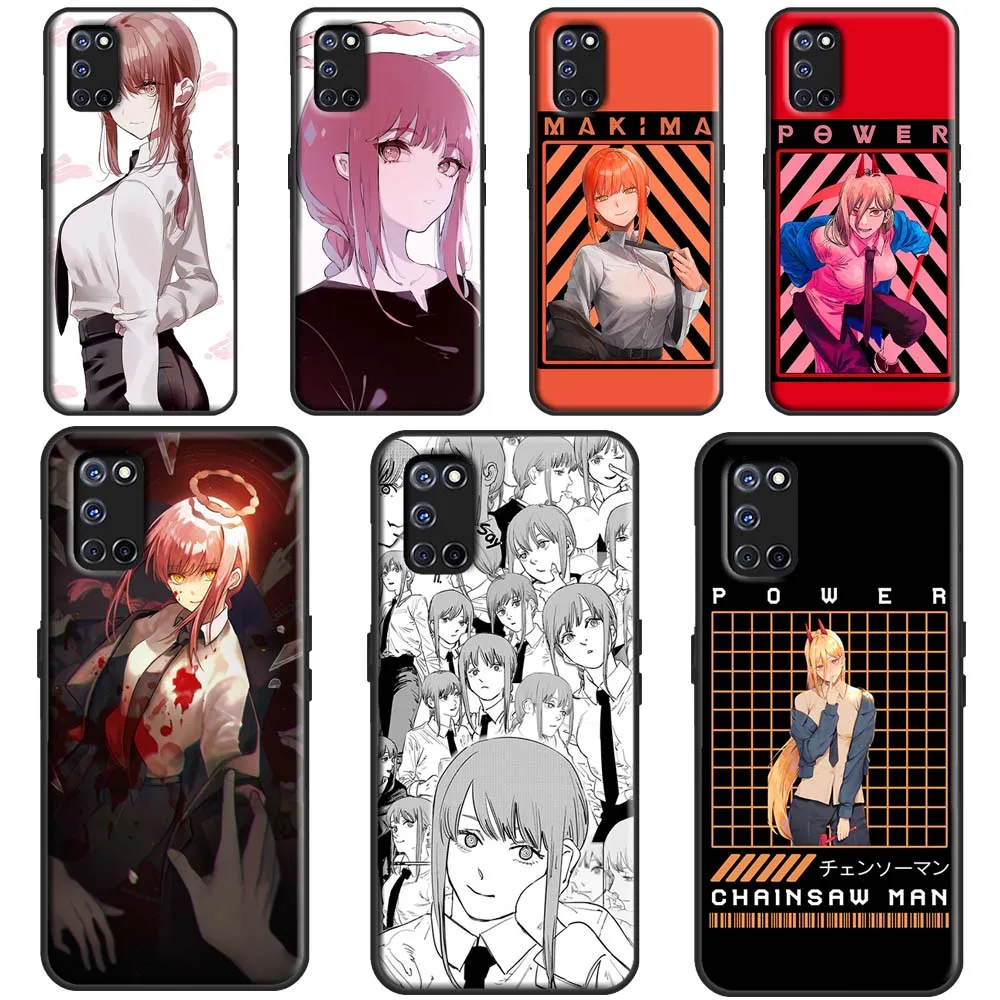 Makima Chainsaw Man Anime Cover For OPPO A5 A9 A53 A31 2020 A1K A3S A5S