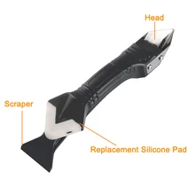 

2022NEW 3 in 1 Silicone Remover Sealant Smooth Scraper Caulk Finisher Grout Kit Tools Kitchen Gadgets Hand Tool Sets