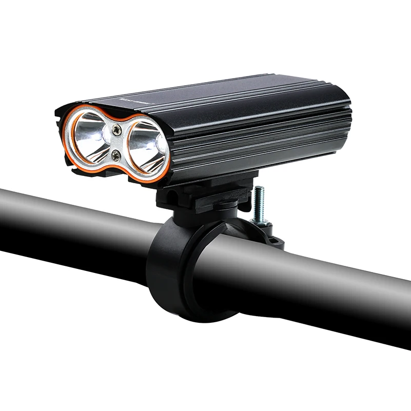 Online XANES DL06 1200LM 2T6 150 ° Große Flutlicht 6000mAh Batterie Fahrrad Licht 4 Modus USB Laterne Taschenlampe Wasserdicht Radfahren taschenlampe