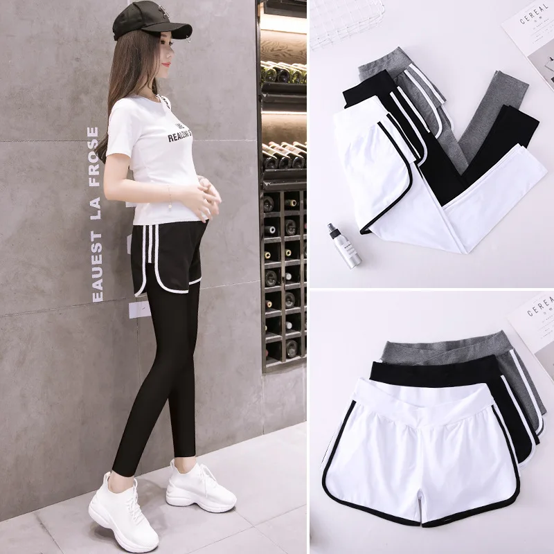 

2019 Maternity Clothes Spring And Autumn New Style Maternity Pants Cotton Leggings Sports Elasticity Skinny Pants