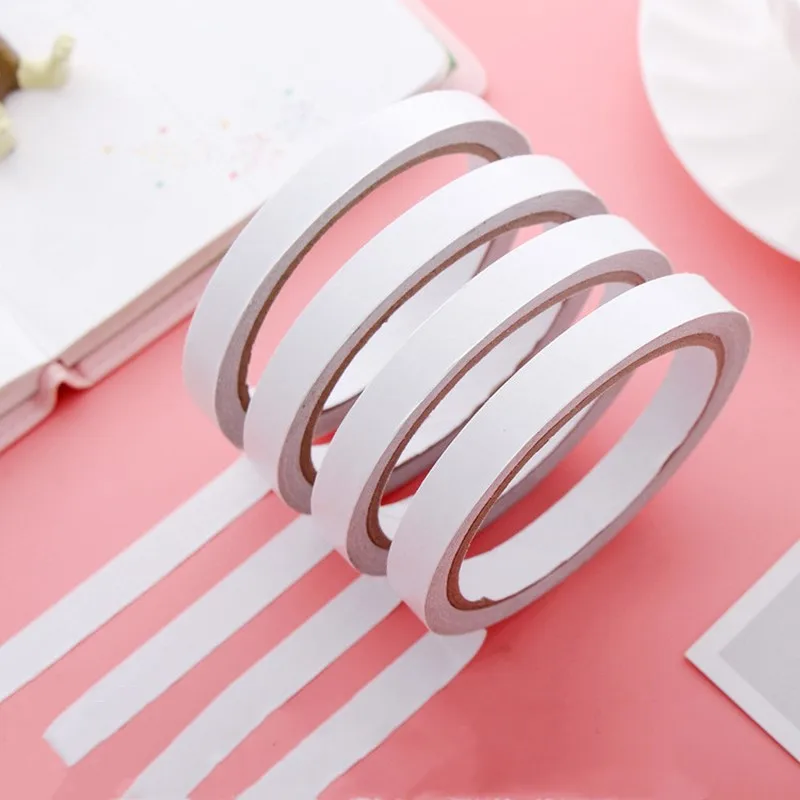 8 м тонкий сильный клей двухсторонняя клейкая лента белый двусторонний скотч для