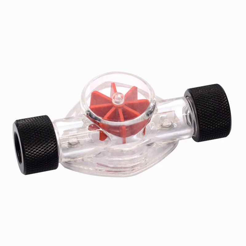 

WD203 Water Flow Indicator Computer Hard Tube Installed Machine Water Cooler Diy Set Cooling Accessories Double Internal Teeth