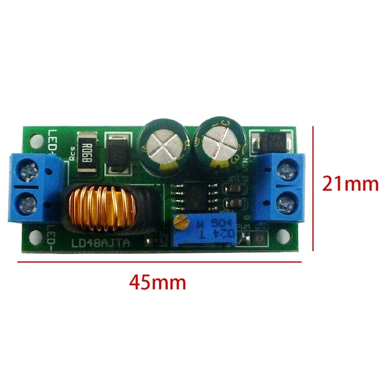 Ld48Ajta Dc8 50V потенциометр регулируемый светодиодный драйвер с широтно импульсной