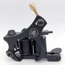 Wire Cutting Coils Tattoo Machine 1pcs For Liner And Shader Black Color Iron Tattoo Supplies Cast-iron Tattoo Machines