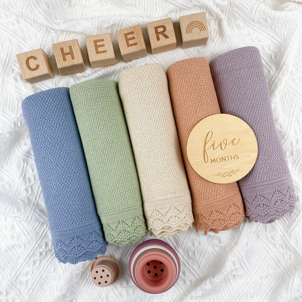 

Детское Трикотажное Шерстяное Одеяло чистого цвета