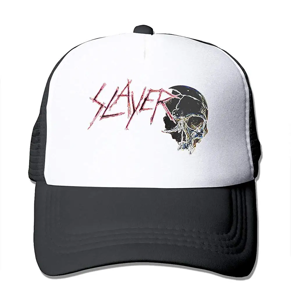 Группа Slayer Прохладный логотип музыкальной группы Дальнобойщик шляпа бейсбольная Кепка Сетка Черная кепка для подростков и взрослых