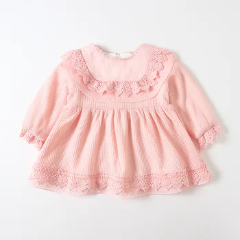 

Brand New 2019 Baby Infant Girl Lace Princess Dress Toddler Newborns Velvet Winter Warm Big Bow Sweet Birthday Dresses Clothes