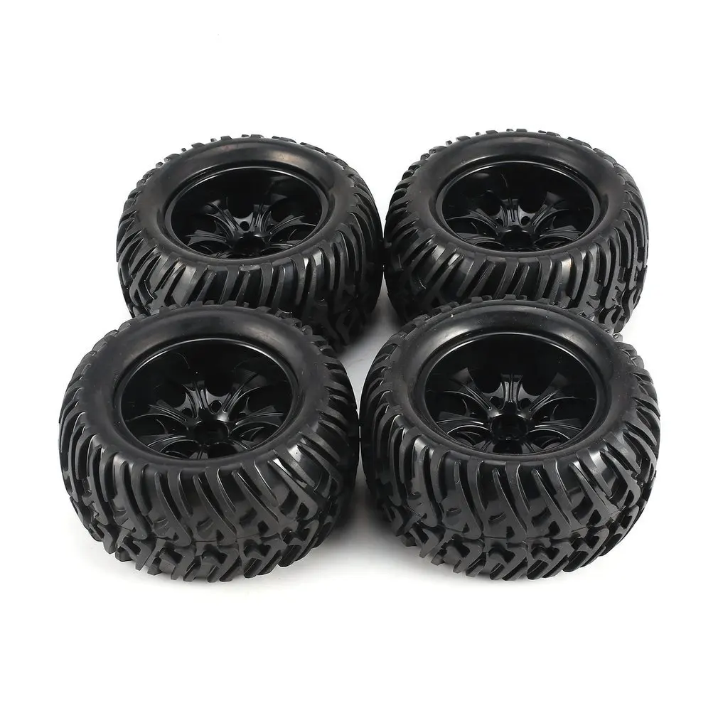 

4Pcs 125mm 7 Contour Y Word Fetal Flower Off-road Wheel Rim and Tires for 1/10 Monster Truck Racing RC Car Accessories