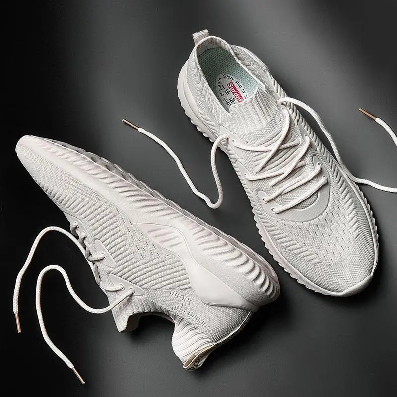 NKAVQI/женские кроссовки Вязанная женская Вулканизированная обувь на плоской