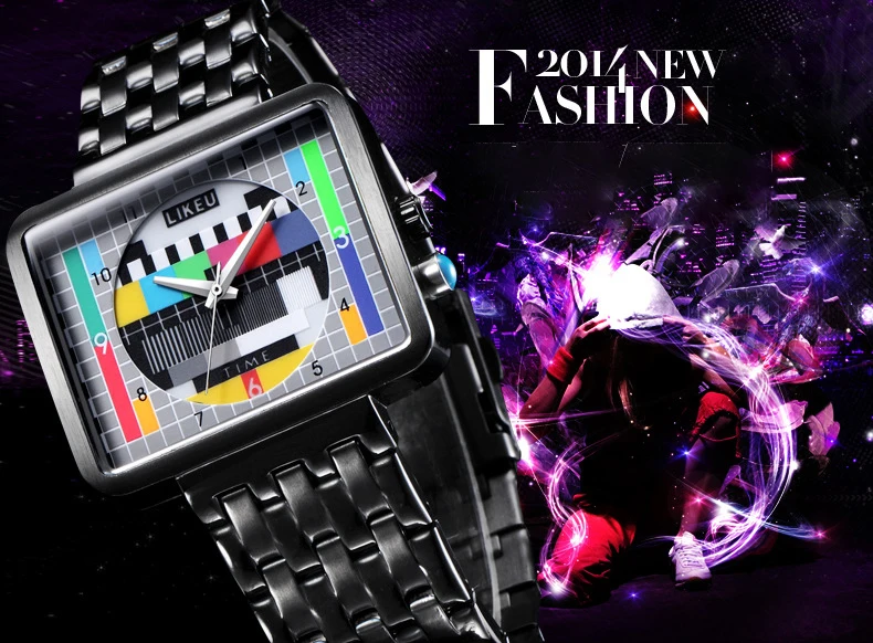 2021 new TV watch male and female luminous creative personality female watch student fashion electronic quartz watch