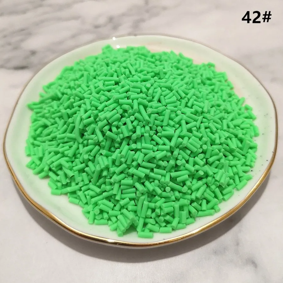 100 г/пакет слайм многоцветная глина разбрызгивает наполнитель игрушки аксессуары конфеты поддельные торт десерт грязь украшения - Цвет: 42 100g