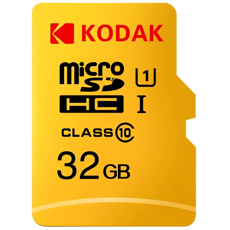 Карта Micro SD KODAK 128GB 64GB 32GB 16GB U1 Micro sd kart 4K U3 256GB 512GB cartao de memoria TF карта памяти класс 10 - Емкость: 32GB U1