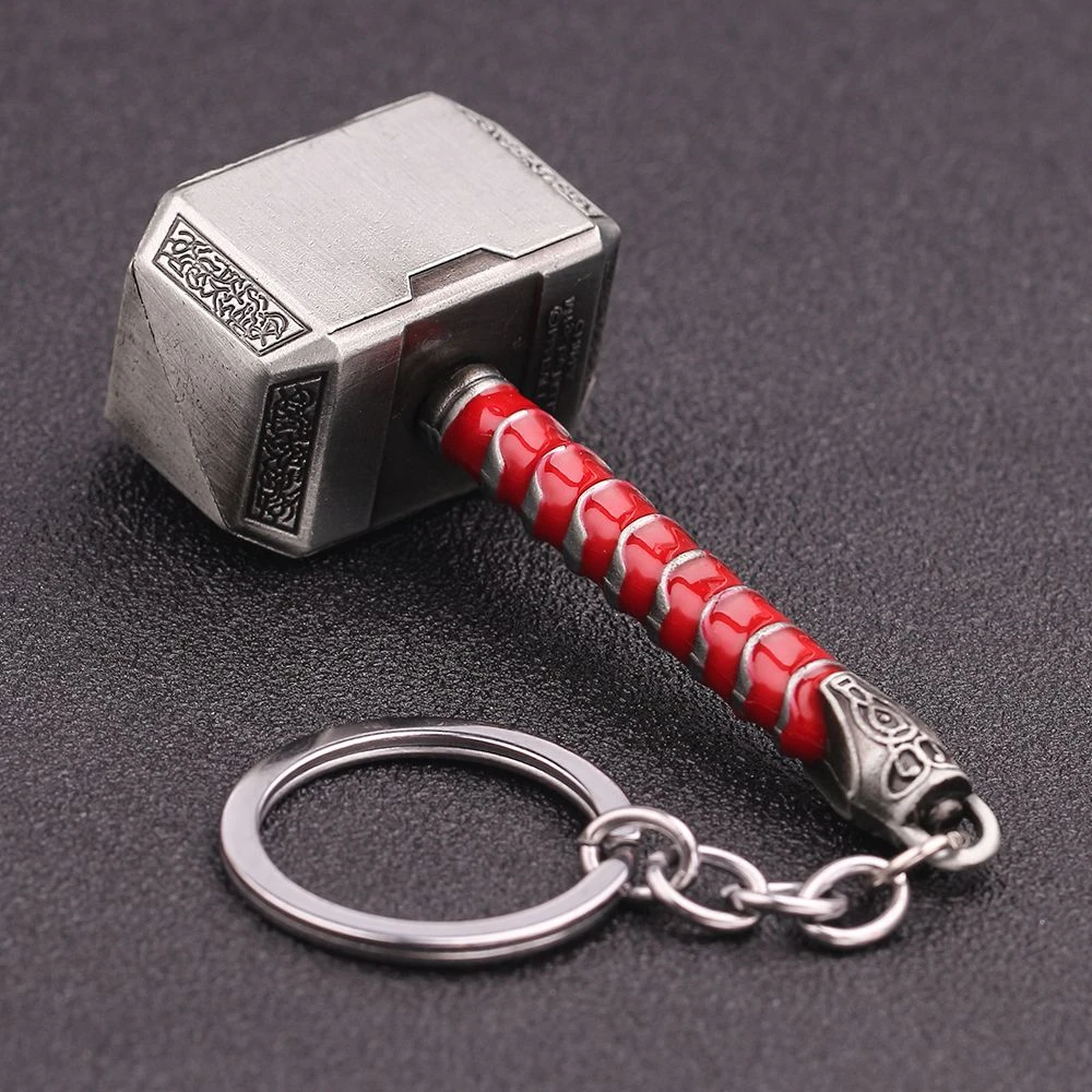 2022 Marvel The Avengers Thor Hammer Metal Key Chain Keyring Men Women