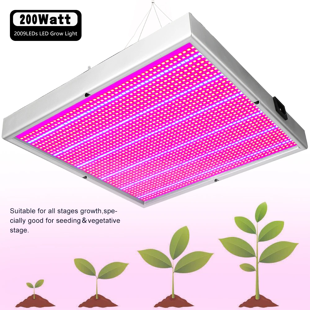 US $20.50 20W1600W Full Spectrum LED Plant Grow Light Lamps For Flower Plant Veg Hydroponics System GrowBloom Accept Dropshipping