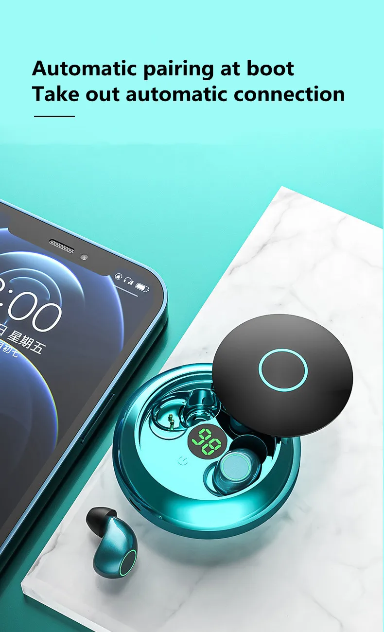 هندزفری یوفو ضد آب فول رنج Wireless HIFI LED Touch Earbuds 27 H909518e60cd74a8b9084e0bb2d26c1f29