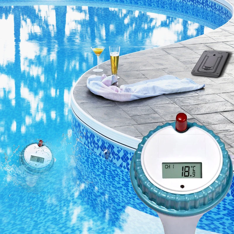 Floating Water Thermometer Wireless Pool or Spa Thermometer with Backlight Display 1Pcs