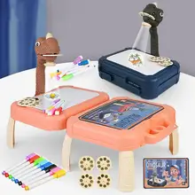 

Children LED Projector Art Drawing Table Toys Kids Dinosaur Painting Board Desk Writing Crafts Educational Learning Tools Toy