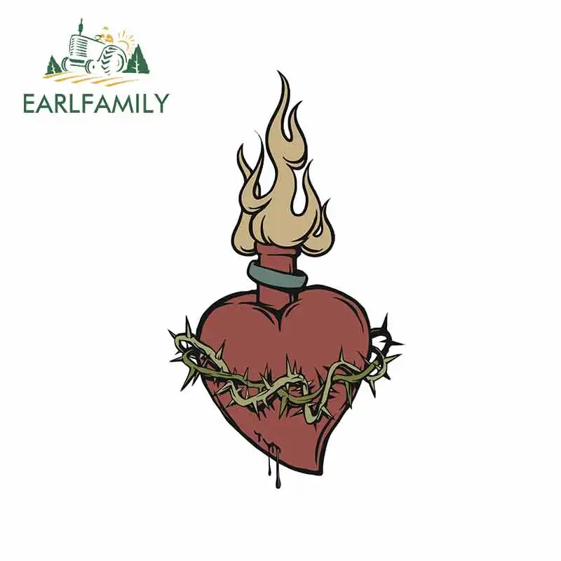 EARLFAMILY 13 см x 7 6 для любовного огня тату мотоциклетные автомобильные наклейки