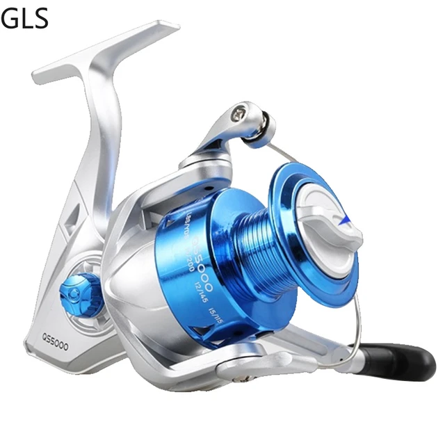 1000-7000 Series Blue Silver Fishing Wheel Plastic High-capacity