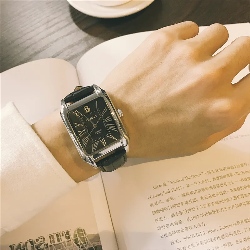 

Losida Watches Society Watch Male Spirit Young Man Guy Fast Hand Red Man Rectangular Large Dial Student Quartz Tide