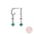 925 Sterling Silver Pendients Plata Colorful Zircon Irregular Hoop Earrings for Women Piercing Huggie Earring Jewelry 20