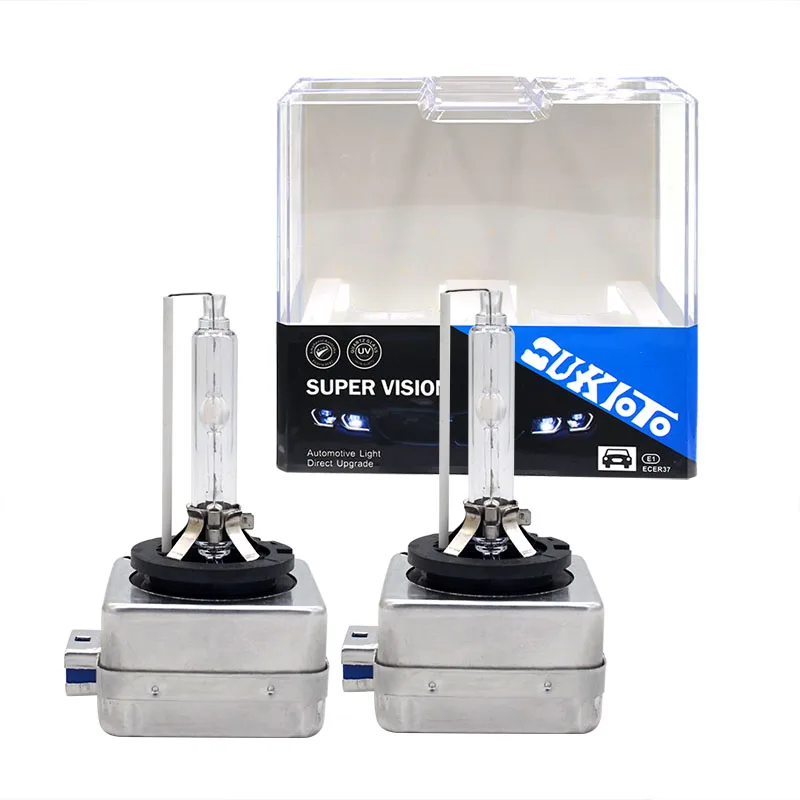 SUKIOTO 2PCS OEM Quality 55W D8S Xenon Standard Car Headlight Replacement Lamps 4300K 5000K 6000K 8000K D8S Auto Light Bulb  (2)