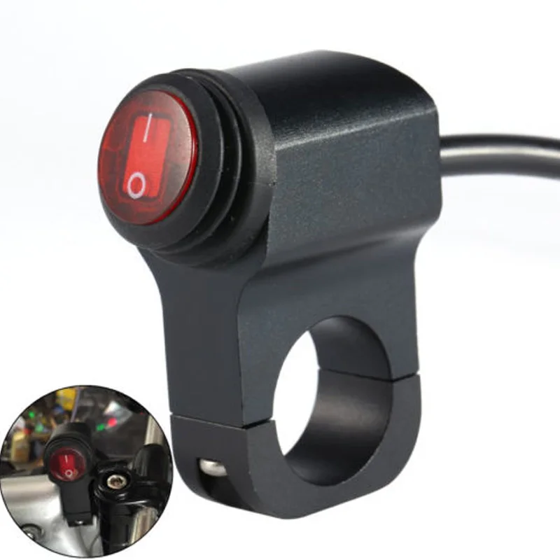 Handlebar Switch Lights Switch Universal Switch Motorcycle Accessories Replacement Parts on OFF Aluminum