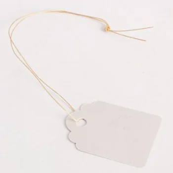 

100pcs Waterproof Strip Line Gardening Labels Signs Plant Hanging Tags White