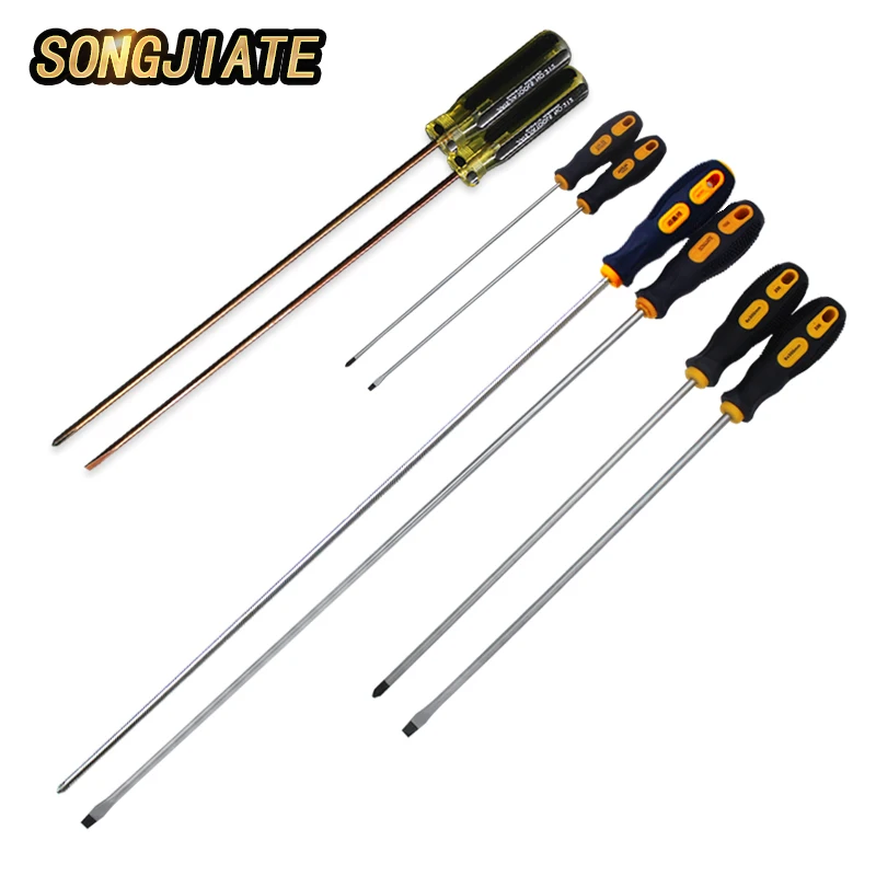 SONGJIATE Extra Long Slotted and Phillips Screwdriver with Plum Blossom 500mm | Инструменты