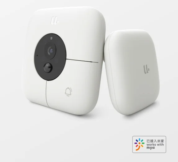 White bell NReceiver Xiaomi Mijia youdian Интеллектуальный видео дверной звонок R1 Удаленный просмотр в реальном времени 1080P HD широкоугольный инфракрасный ночное видение - Цвет: White bell NReceiver