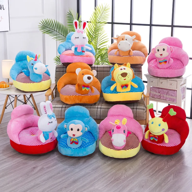 

Cartoon Unicorn Children Backrest Sofa Tatami Ride-Infant Learn Seat Birthday Gift