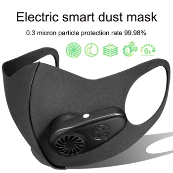 

Smart Mask Dust Particulate Respirator Electric Smart Mask Dust Air Pollution Protective Electric Mask With Breathing Valve