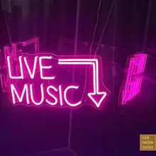 LED Neon Sign - Live Music