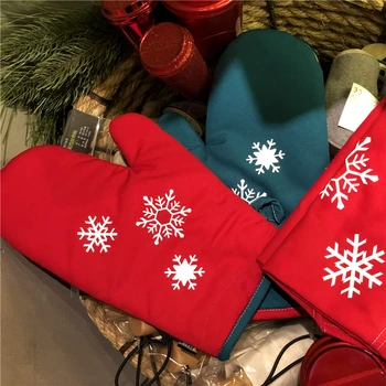 

Christmas gift insulation anti-scalding heat-resistant high temperature microwave oven baking toast to make cake gloves