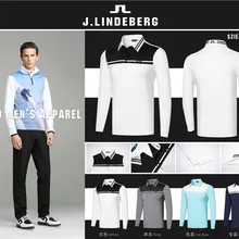 Z Гольф одежда мужская Весна и осень с длинным рукавом Гольф футболка быстросохнущие дышащие Гольф одежда