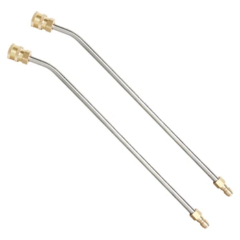 

Pressure Washer Wand Extension, 30 Degree Curved Angled, Gutter Cleaner Attachment, 1/4 Inch Quick Connect