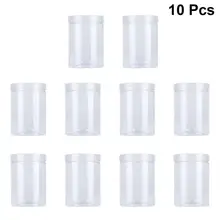 10 шт 500 мл прозрачные пищевые Герметичные банки пластиковые прозрачные пищевые банки кухонные Герметичные банки закуски контейнеры для печенья чая