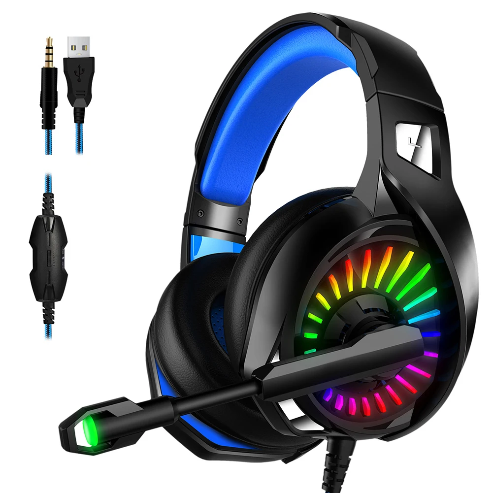 A20 Subwoofer Luminous Skin Friendly Wired Gaming Headset for Xbox PC PS Gamers