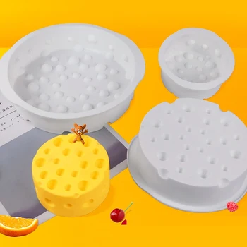 

DIY Silicone Mousse Molds French Fruit Dessert Cheese Mold Quiche Baking Cake Bread Mold Kitchen Citron Tatin Cheese Pan TXTB1