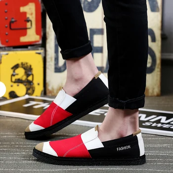 

Male Summer Canvas Shoes Breathable Moccasins Adult Comfortable Walking Sneakers Fashion Flats Casual Canvas for Youth