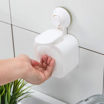 

Liquid Soap Dispenser Wall Mount Bathroom Accessories Plastic Detergent Shampoo Dispensers Double Hand Kitchen Soap Bottle