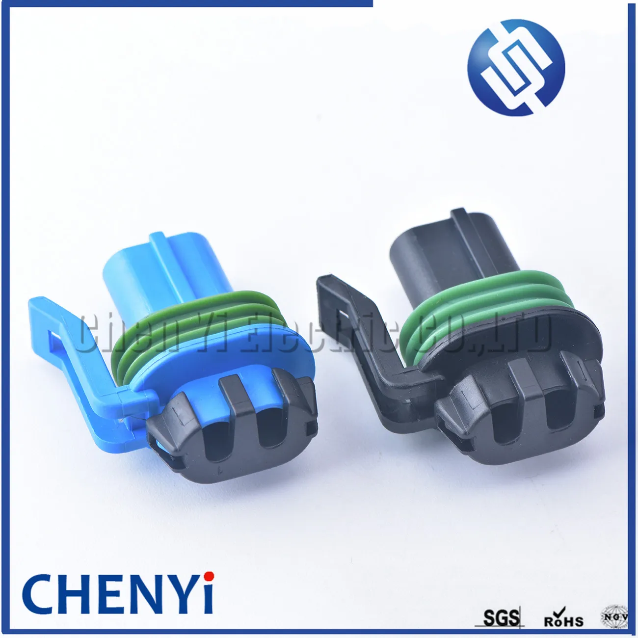 blue/black 2 Pin female Automotive waterproof connector fog light plug Harness connector for GM chevrolet With terminal